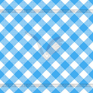 Blue and white tablecloth pattern - vector clip art