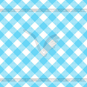 Blue and white tablecloth pattern - vector clipart