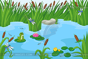 Teich RoyaltyFree Clipart