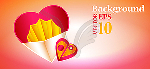 Background for valentines day - vector image