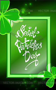 Background for Patrick s day poster - vector image
