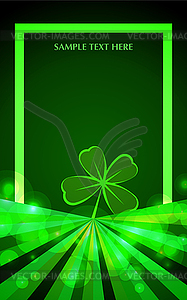 Background for Patrick s day poster - vector image