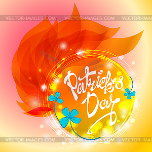 Background for Patrick s day poster - vector clipart