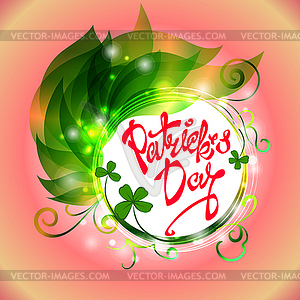 Background for Patrick s day poster - color vector clipart
