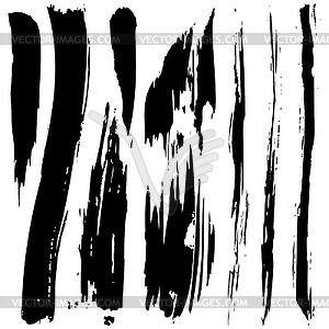 Набор черных пятен черных гранж - - векторный клипарт / векторное изображение