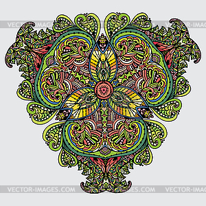 Image Doodle, drawing for coloring mandala. - vector image