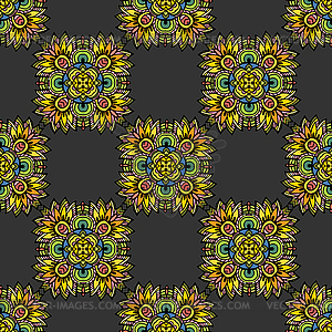 Graphic, artistic, Decorative seamless pattern - vector image