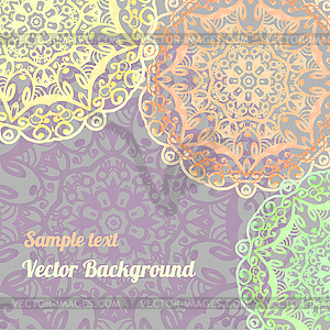 Romantic background delicate oriental watercolor - vector image