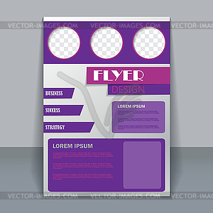 Flyer template for design - vector image