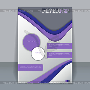 Vertical flyer template for design - vector clip art