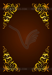 Elegant decorative template, frame - vector clip art