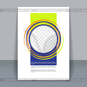 Flyer template for design - royalty-free vector image