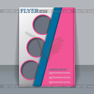 Flyer template for design - vector clip art