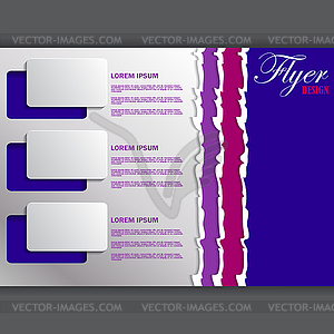 Background concept design for flyer - vector clipart