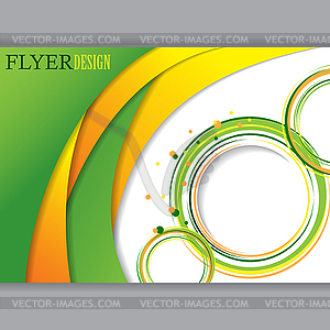 Background concept for horizontal brochure - vector clip art