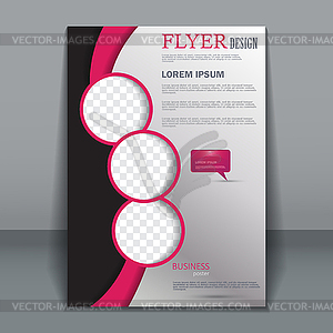 Flyer template for design - vector image
