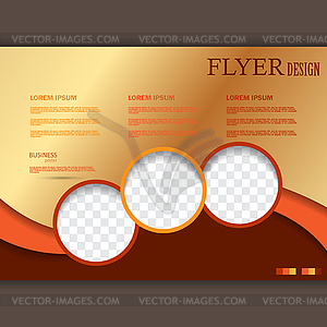Flyer template for design - vector clip art