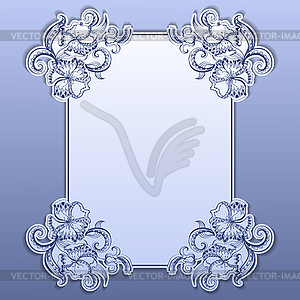 Template for greeting card, invitation - vector clipart