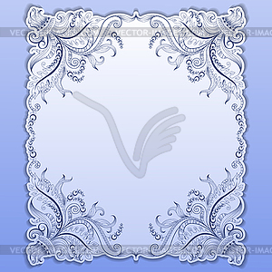 Template for greeting card, invitation - vector clipart