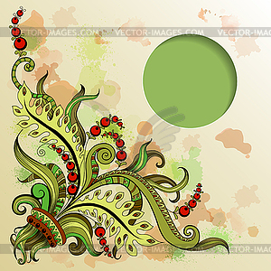 Frame with hand-drawing pattern - vector image