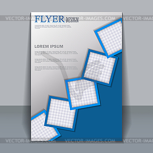 Flyer template for design - vector clip art