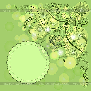 Frame with hand-drawing sketch - vector clip art