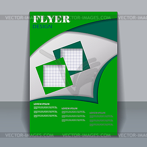 Flyer template for design - vector image