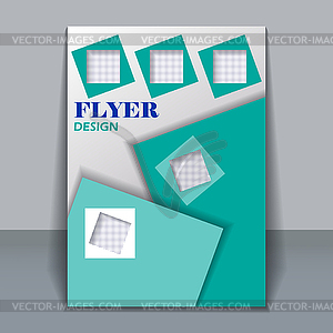 Flyer template for design - vector clipart