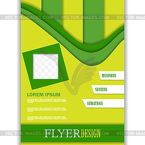 Flyer template for design - vector clip art