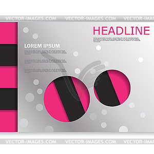 Flyer template for design - vector clipart