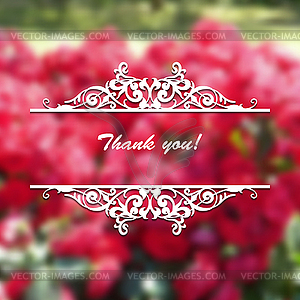 Decorative ornaments on blurred background - vector clip art