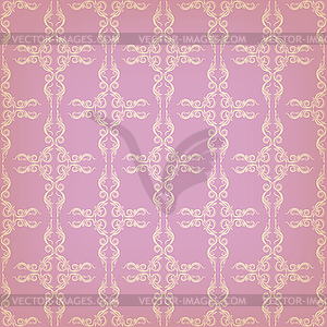 Vintage seamless with decorative ornate - vector image