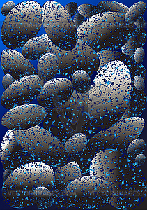 Морские камни, - векторизованное изображение