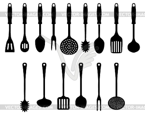 Kitchen accessories - vector image