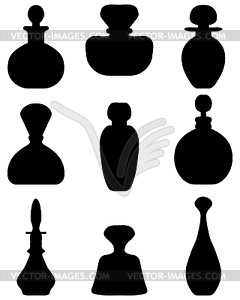 Perfume bottles - vector clip art