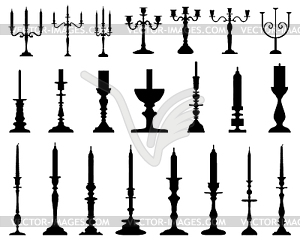 Candlesticks - vector image