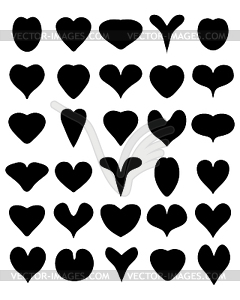 Black heart  - vector clipart