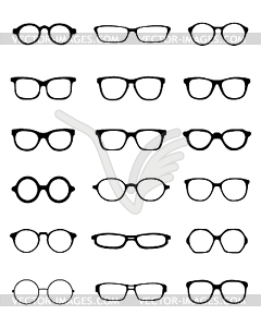 Различные очки - изображение векторного клипарта