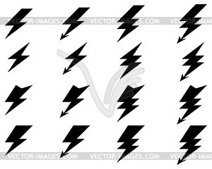 Lighting of thunder  - vector clipart