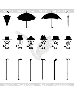 Gentleman's icon  - vector clipart