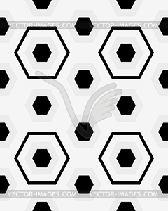 Hexagon seamless pattern - vector clipart