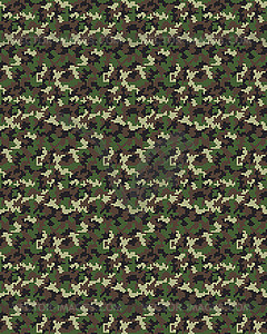 Seamless digital camouflage - vector clipart