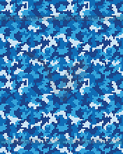 Seamless digital camouflage - vector image