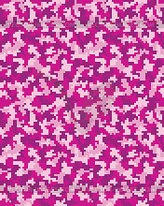 Seamless digital camouflage - vector clipart / vector image