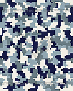 Seamless digital camouflage - vector image