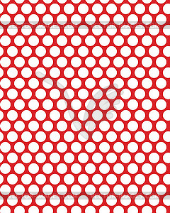 White dots on a red - vector image