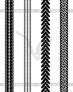 Prints of tire cars - vector image