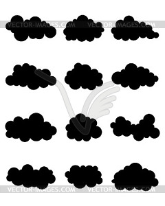 Set of clouds  - vector clip art