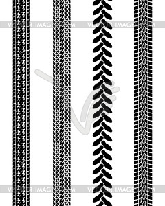 Prints of tire cars - royalty-free vector image