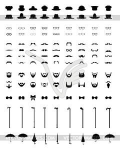 Icons for gentleman - vector image